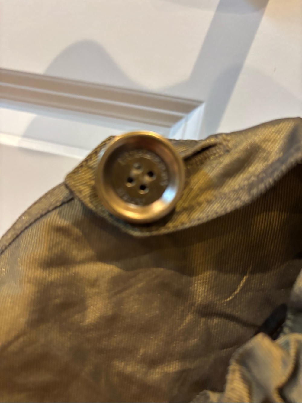 Burberry Brit Women's Olive Green / gold sheen Lightweight utility jacket - Picture 5 of 16